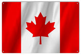 Canada Country Flag Reproduction Metal Sign 12x18