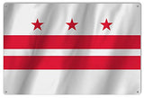 District Of Columbia Washington D.C. State Flag Reproduction Sign 12x1