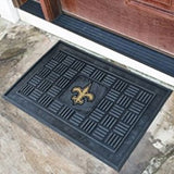 New Orleans Saints Door Mat Medallion 19x30 - Special Order