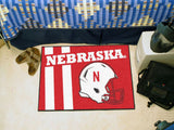 Nebraska Cornhuskers Rug 19x30 Starter Style - Special Order