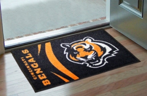 Cincinnati Bengals Rug - Starter Style, Logo Design - Special Order