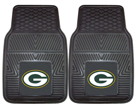 Green Bay Packers Car Mats Heavy Duty 2 Piece Vinyl