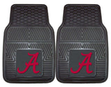 Alabama Crimson Tide Heavy Duty 2-Piece Vinyl Car Mats