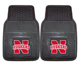 Nebraska Cornhuskers  Heavy Duty 2-Piece Vinyl Car Mats