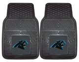 Carolina Panthers Car Mats Heavy Duty 2 Piece Vinyl