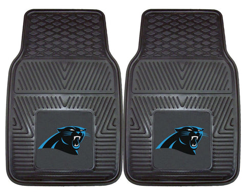 Carolina Panthers Car Mats Heavy Duty 2 Piece Vinyl