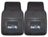 Seattle Seahawks Car Mats Heavy Duty 2 Piece Vinyl