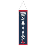 Boston Red Sox Banner Wool 8x32 Heritage Slogan Design - Special Order