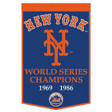 New York Mets Banner Wool 24x38 Dynasty Champ Design - Special Order