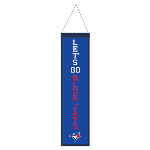 Toronto Blue Jays Banner Wool 8x32 Heritage Slogan Design - Special Order