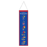 Kansas Jayhawks Banner Wool 8x32 Heritage Evolution Design