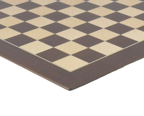 Chess Board - Walnut/Sycamore Barcelona Chess Board