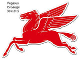 Pegasus Mobil Oil Laser Cut Out Sign 21.5x30in metal sign