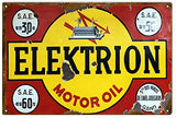 Reproduction Elektrion 30 50 60 Motor Oil Large Sign 16x24