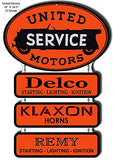 United Motors Cut Out Reproduction Garage Art metal Sign18x26.5