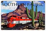 Souther Pacific Railways Reproductin Railroad Large Metal Sign 16×24