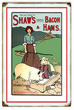 Nostalgic Shaws Pork Reproduction Sign 12x18