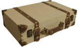 Light Tan Canvas Suitcase