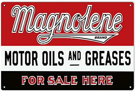 Magnolene Motor Oil Gas Station Reproduction Large Sign 16x24