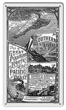 Southern Pacific Railroad Reproduction Pacific Coast Metal Sign 8×14