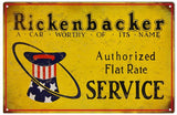 Reproduction Rickenbacker Service Sign 8x14