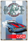 Reproduction Cuda Hemi Automobile Sign