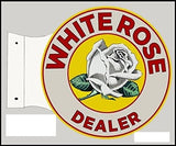 White Rose Dealer Flange Reproduction Sign 15x171/2