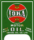 IOKA Motor Oil Reproduction Garage Shop Metal Sign 23x27