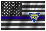 Peace Maker Blue Lives Matter Honor NJ Police Reproduction Flag 12x18