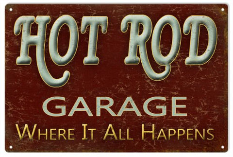 Hot Rod Garage Sign 16x24