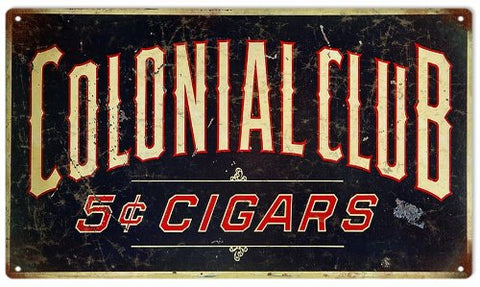 Reproduction 5 Cent Cigar Sign 8x14