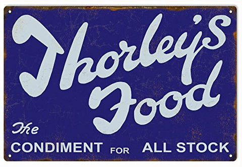 Vintage Thorleys Food Country Reproduction Sign 16x24