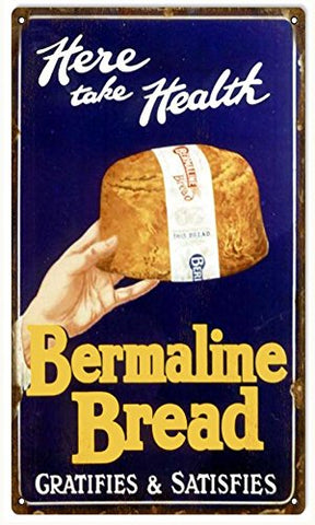 Nostagic Bermaline Bread Reproduction Sign 8x14