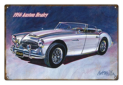 Vintage 1956 Auston Healey Automobile Sign