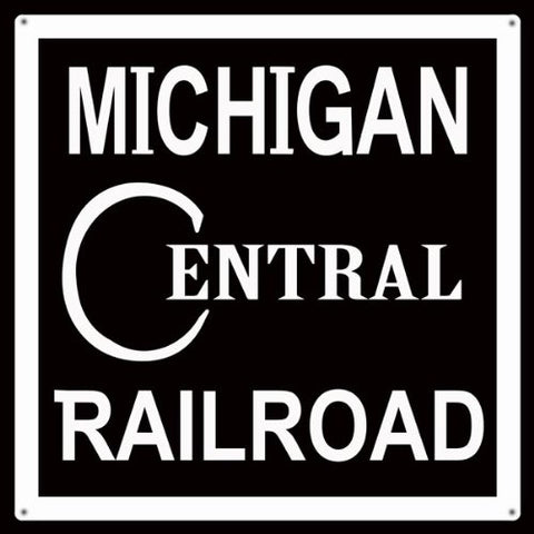 Michigan Central Railroad Sign 12x12