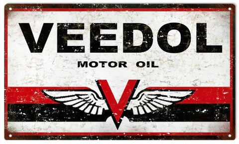 Reproduction Veedol Motor Oil Sign8x14