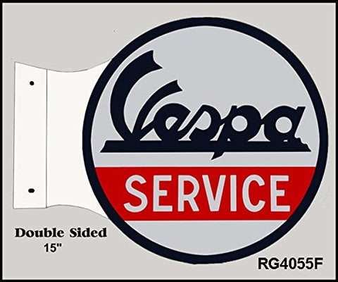 Vespa Service Flange Reproduction Sign 15x171/2