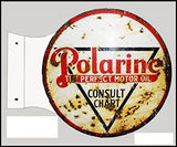 Reproduction Polarine Motor Oil Flange Sign 15x171/2