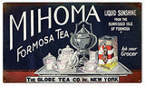 Nostalgic Mihoma Tea Reproduction Sign 8x14