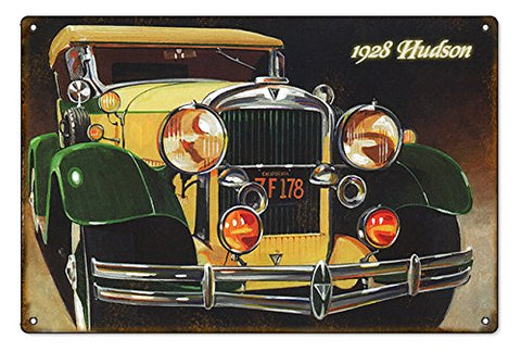 Vintage 1928 Hudson Automobile Sign