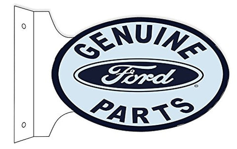 Genuine Parts Reproduction Flange Garage Shop Sign 12x18 Oval