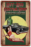 Distressed Hot Rod Custom Shop Reproduction Sign