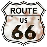 (3) Route 66 US Cut Out Reproduction Garage Shop Metal Sign 7.5×7.5