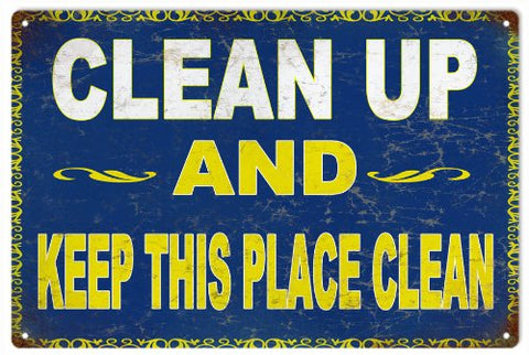 Reproduction Clean Up Sign