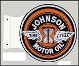 Johnson Motor Oil Flange Reproduction Sign 15x171/2