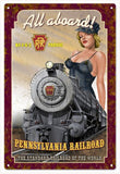 All Aboard K4 Pennsylvania Railroad Reproduction Sign 16x24