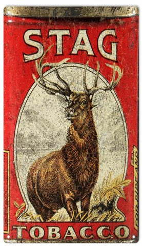 Reproduction Stag Tobacco Sign 8x14