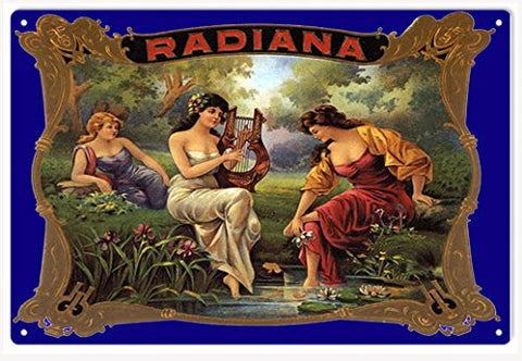 Radiana Cigar Reproduction Sign 18x12