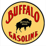 Buffalo Gasoline Reproduction Garage Shop Metal Sign 30×30 Round