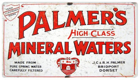 Reproduction Palmers Water Sign 8x14